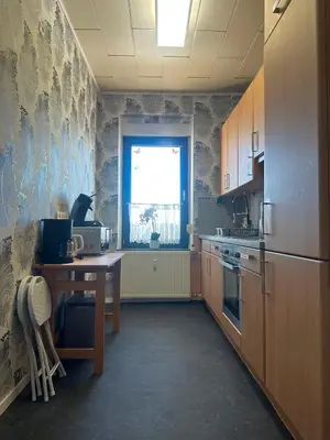 Küche/Küchenzeile in der Unterkunft Pellinger-Hof