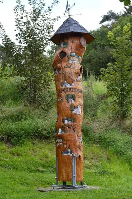 Ein Garten an der Unterkunft Ferienwohnung Lampertstal in Alendorf, Toskana der Eifel