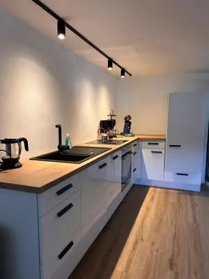 Küche/Küchenzeile in der Unterkunft Ferienhaus Hohenleimbach