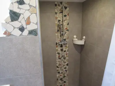 Ein Badezimmer in der Unterkunft Ferienwohnungen Rheinhöhe