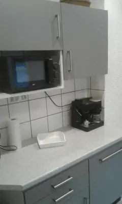 Küche/Küchenzeile in der Unterkunft Ferienwohnung Jüngling