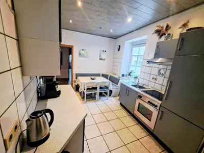 Küche/Küchenzeile in der Unterkunft Ferienwohnung Jüngling