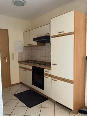 Küche/Küchenzeile in der Unterkunft Ferienweingut St. Martin
