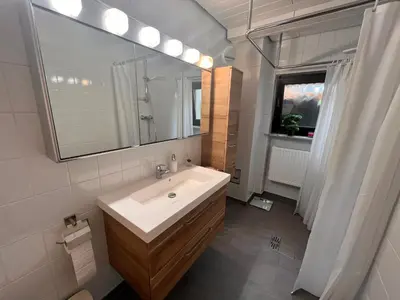 Ein Badezimmer in der Unterkunft Ferienwohnung Zum Kallenborn