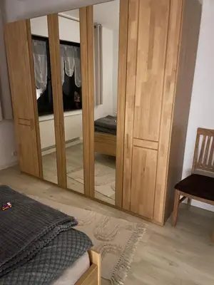 Ein Bett oder Betten in einem Zimmer der Unterkunft DeNi's Ferienwohnungen