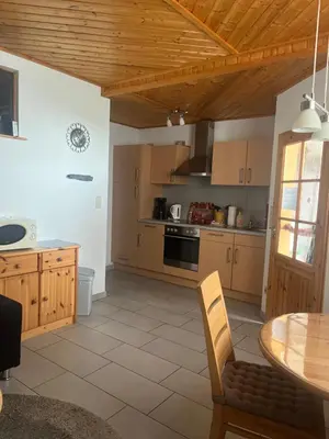 Küche/Küchenzeile in der Unterkunft Ferienwohnung Theisen