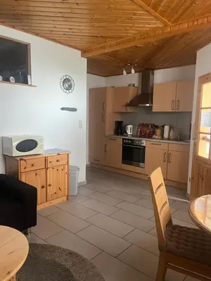 Küche/Küchenzeile in der Unterkunft Ferienwohnung Theisen