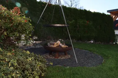 Ein Garten an der Unterkunft Haus Indy