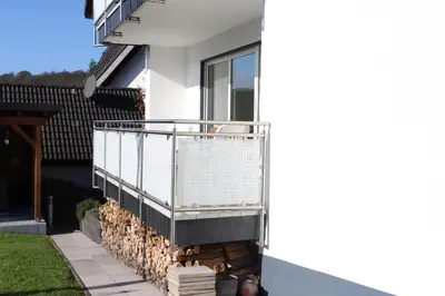 Ein Balkon oder eine Terrasse in der Unterkunft Haus Indy