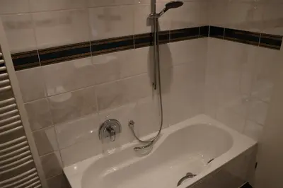 Ein Badezimmer in der Unterkunft Haus Indy
