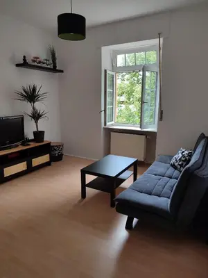 Ein Sitzbereich in der Unterkunft Kzwei