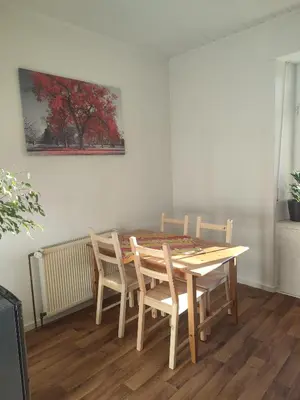 Ein Sitzbereich in der Unterkunft Kzwei