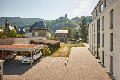 Ein allgemeiner Bergblick oder ein Berglick von der Ferienwohnung aus
