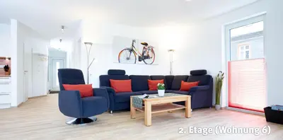Ein Sitzbereich in der Unterkunft Alte Brauerei Wohnung 6
