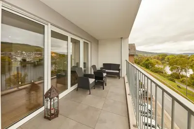 Ein Balkon oder eine Terrasse in der Unterkunft Alte Brauerei Wohnung 8
