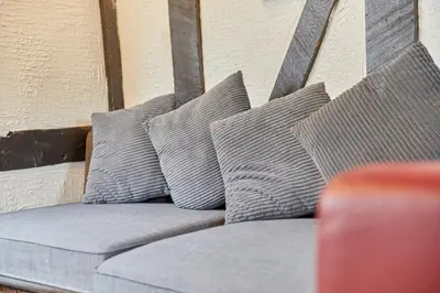 Ein Sitzbereich in der Unterkunft Berntraube 3
