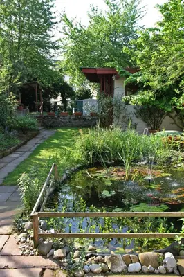 Ein Garten an der Unterkunft Ferienwohnungen am Stadtpalais Fewo-Mosel