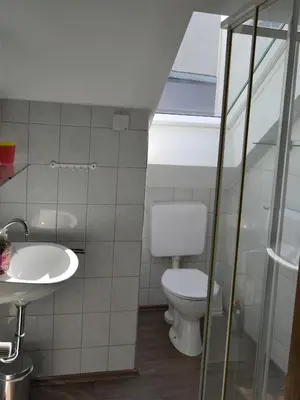 Ein Badezimmer in der Unterkunft Ferienwohnungen am Stadtpalais Haus Weinberg