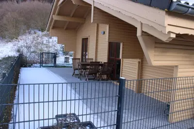 Ein Balkon oder eine Terrasse in der Unterkunft Ferienhaus Maja