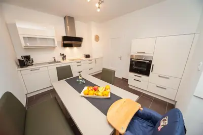 Küche/Küchenzeile in der Unterkunft Ferienwohnungen Villa Mosella