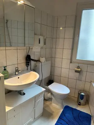 Ein Badezimmer in der Unterkunft Max & Moritz 1 Koblenz
