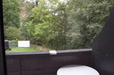 Ein Garten an der Unterkunft Bergmühle Simmertal