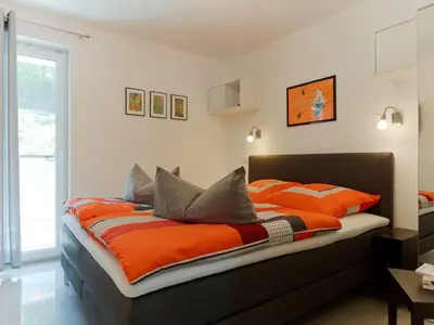 Ein Bett oder Betten in einem Zimmer der Unterkunft Alte Brauerei Wohnung 15