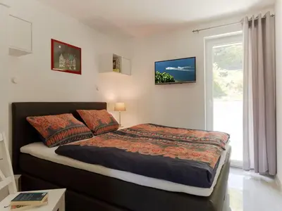 Ein Bett oder Betten in einem Zimmer der Unterkunft Alte Brauerei Wohnung 15