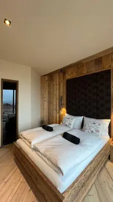 Ein Bett oder Betten in einem Zimmer der Unterkunft Business Apartment inkl Frühstück