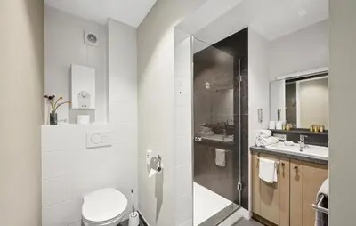 Ein Badezimmer in der Unterkunft Haus Feuerhardt