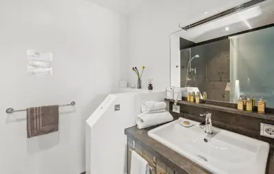 Ein Badezimmer in der Unterkunft Haus Feuerhardt