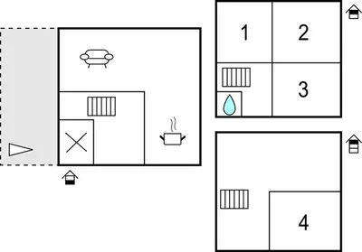 Grundriss der Unterkunft Haus Feuerhardt