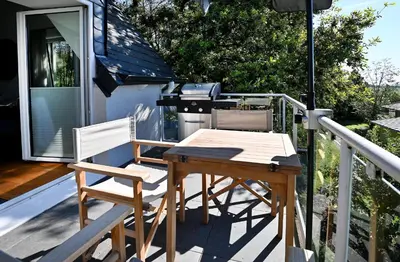 Ein Balkon oder eine Terrasse in der Unterkunft May Chalet