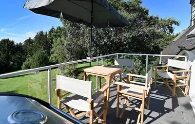 Ein Balkon oder eine Terrasse in der Unterkunft May Chalet