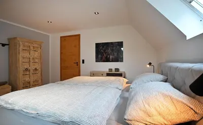 Ein Bett oder Betten in einem Zimmer der Unterkunft May Chalet