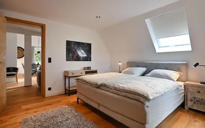 Ein Bett oder Betten in einem Zimmer der Unterkunft May Chalet