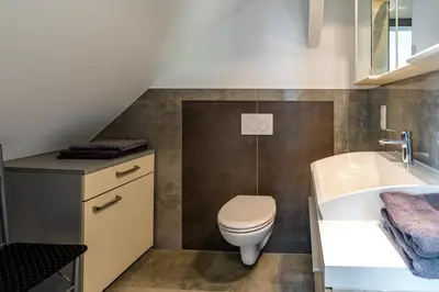 Ein Badezimmer in der Unterkunft Mein alter Bauernhof Strassburgerhof
