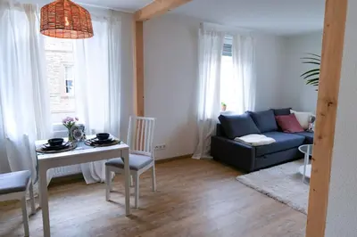 Ein Sitzbereich in der Unterkunft Mosel Appartment Two - MIS