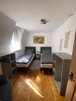 Ein Sitzbereich in der Unterkunft Ferienhaus Auszeit