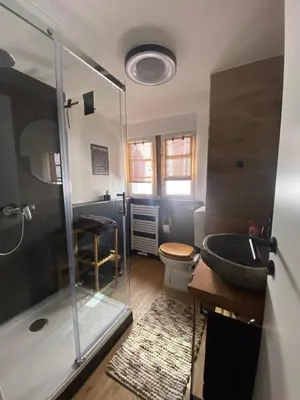Ein Badezimmer in der Unterkunft Ferienhaus Auszeit