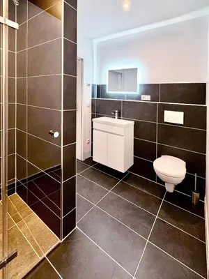 Ein Badezimmer in der Unterkunft Tamara Apartments