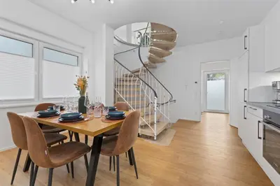 Küche/Küchenzeile in der Unterkunft Design-Apartments in Top Lage - Familienfreundlich - Küche - Parkplätze - Fahrradstellplätze - Streaming