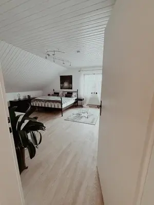 Ein Bett oder Betten in einem Zimmer der Unterkunft Ferienwohnung de Flingou