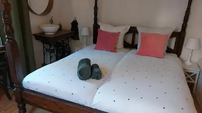 Ein Bett oder Betten in einem Zimmer der Unterkunft House Four Castles View - A whole House for you!!