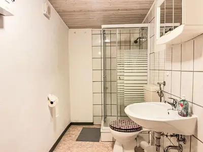 Ein Badezimmer in der Unterkunft Apartment Kleine Wohnung Renata 2 nahe Nürburgring by Interhome