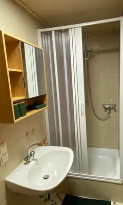 Ein Badezimmer in der Unterkunft Die 2 Schwestern
