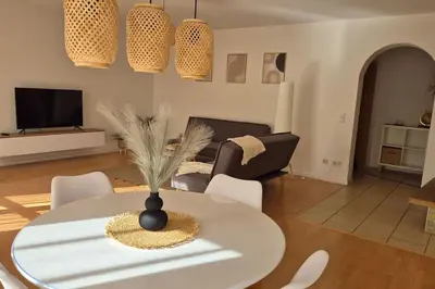 Ein Sitzbereich in der Unterkunft Ferienwohnung AU in Bitburg