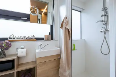 Ein Badezimmer in der Unterkunft Mosel Glück