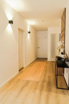 Grundriss der Unterkunft Moderne 3-Schlafzimmer-Apartments mit Balkon & Aufzug bis 6 Personen