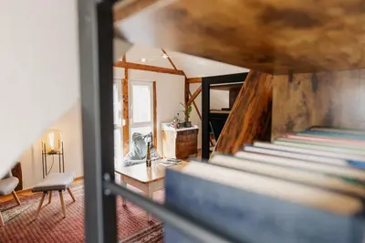 Ein Bett oder Betten in einem Zimmer der Unterkunft Eulenhaus